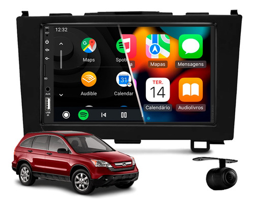 Central Multimidia Mp5 Apple Carplay Honda Crv 2007 2008