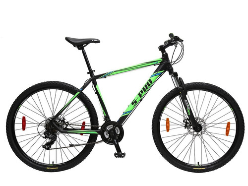 Bicicletas S-pro Vx 29 Rodado 29 Monataña Negro/verde Fama