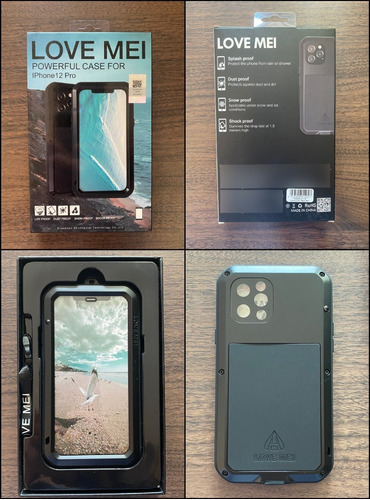 Imagen 2 de 7 de Carcasa Blindada iPhone 12 Pro Max | Lovemei Powerful Metal