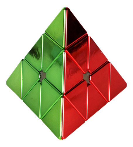 Cubo Mágico Pyraminx 3x3 Metallic Magnético Plating Type