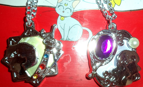 Lote Colar Raro Sailor Moon Uranus E Neptune Marcador Página