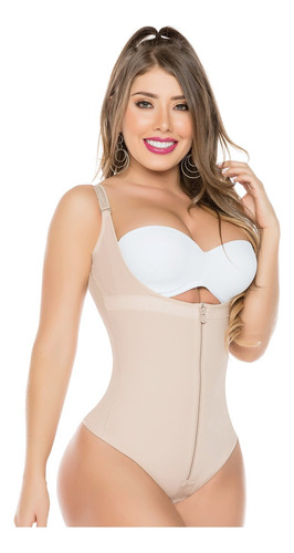 Faja Body Estilo Colombiana Con Cremallera Alta Compresion