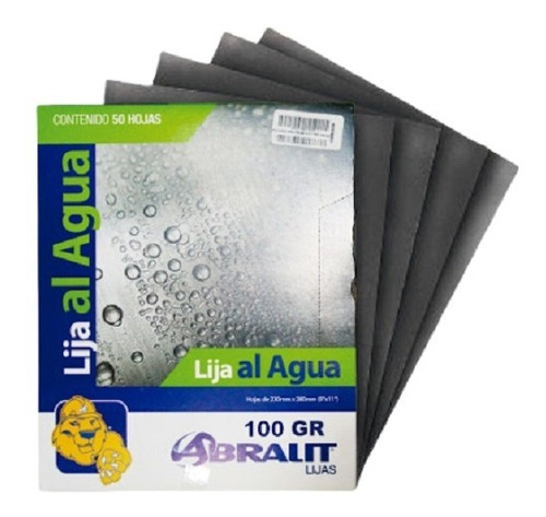 Lija Al Agua Grano 320 Pqtx50 - Abralit 