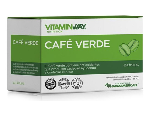 Reduce Apetito Suplemento Cafe Verde Vitamin Way 60 Capsulas