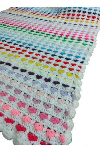 Manta De Bebe A Crochet... Super Oferta!!!