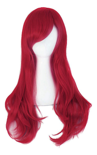 Peluca Pelirroja Sirena Ariel Sirenita Encaje Damas Mujer