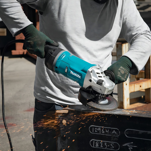 Esmeril Angular De 7 Makita 2.400w Aft Con Freno Ga7070x1 Color Turquesa Frecuencia 50 Hz / 60 Hz