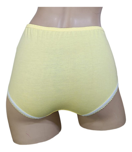 Panty Pantaleta Completa Algodón Paquete 2 Piezas Mujer 6052