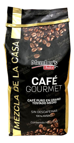 Café Gourmet Tostado En Grano Member's Choice 1 Kg