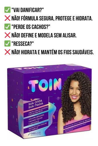 Afro Embelleze Cachos Naturais Kit Relaxante 300ml Toin