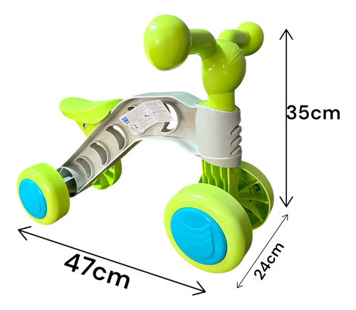 Bicicleta Equilibrio Toyciclo Verde Desenvolvimento Motor Bb