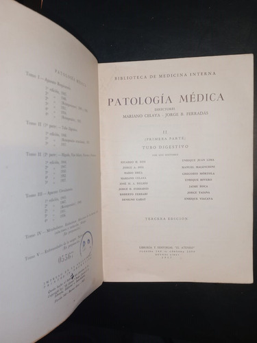 Patología Médica Celaya Ferradas Biblioteca Medicina 4 Tomos