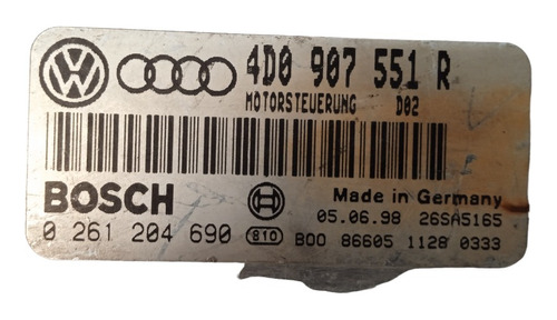 Computadora Audi A4, A6 98-02 4d0907551r Original #156 (Usado)