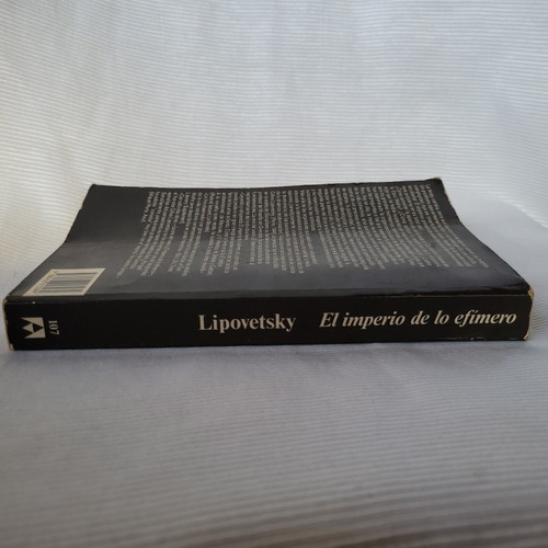 El Imperio De Lo Efimero Gilles Lipovetsky Anagrama Grande