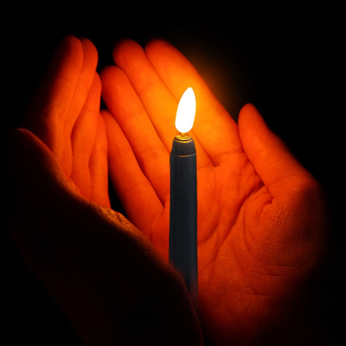 10 Lámparas Led De Vela Largas, Velas De Aluminio