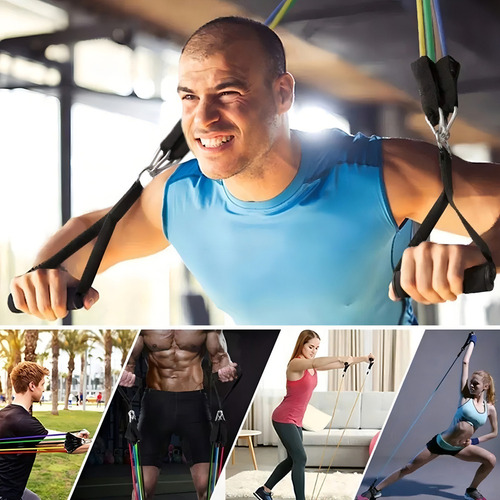 - . Kit Elástico For Entrenamientos De Musculación En Casa
