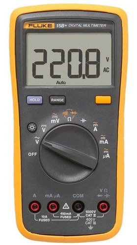 Multímetro Digital 400/1000v Ac/dc Cat Ii 15b+ Fluke