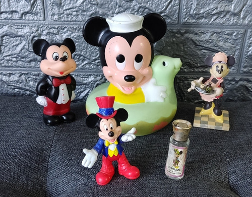 Figuras Vintage, Mickey Mouse Y Minnie, 1980's Y 90's, 