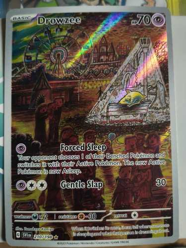 Drowzee Basic 210/198 Full Art Tcg Pokémon 2023 (Usado)