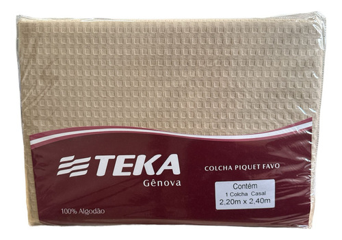 Colcha Piquet Casal Gênova 100% Algodão Teka Luxo 220x240cm