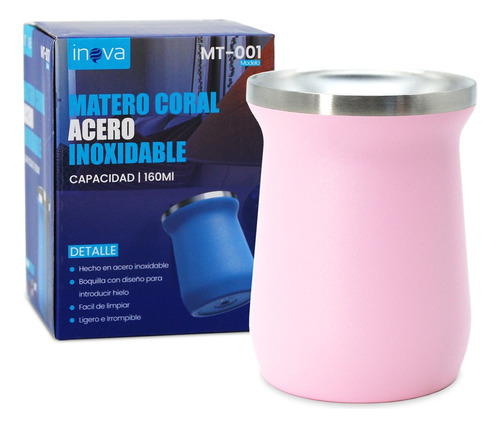  Mate Termico De Acero Inoxidable Inova Doble Capa Termica