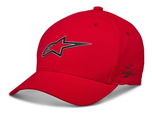 Gorra Casual Moto Alpinestars Ageless Rojo Impermeable