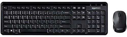 Teclado Inalámbrico + Amazon Basics + Silencioso Y Compacto