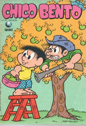 Chico Bento N° 93 - 36 Páginas - Em Português - Editora Globo - Formato 13 X 19 - Capa Mole - 1990 - Bonellihq Cx177 E23