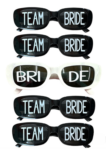 8 Oculos Escuros Retro P/ Despedida De Solteiro Team Bride