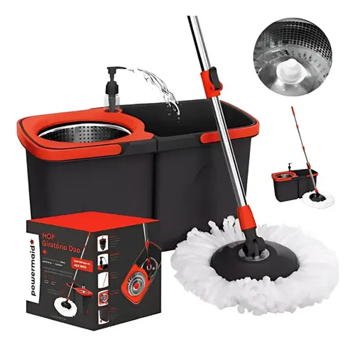 comprar Mop Esfregão Duo Giratório Desmontável Cesto Inox