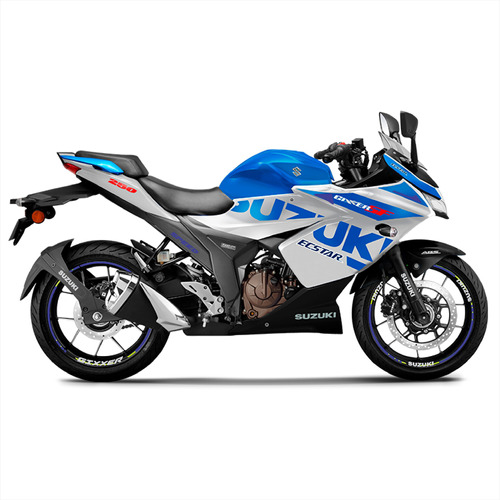 Kit Sticker Reflejantes Suzuki Gixxer Sf 250 R17 3m + Regalo