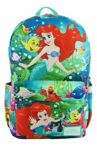 Disney La Sirenita Ariel Deluxe - Mochila Grande De 17.5 Pu.