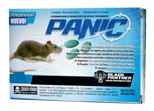 Cebo Control Ratas Panic X 100 Gr