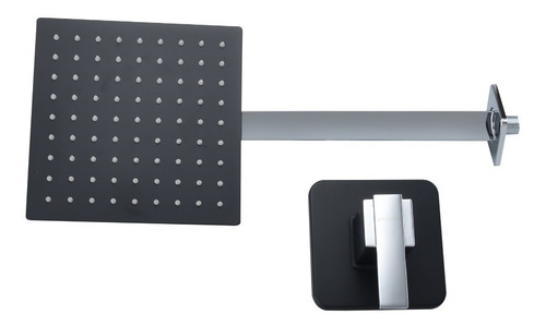 Set De Accesorios Para Baño Marca Gravita Mod. Set Cua Negro Negro