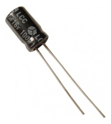 100x Capacitor Eletrolítico 100uf 16v 20% 5x7mm