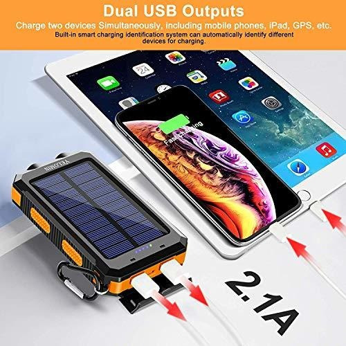 Solar 20000mah Portatil Acampar Bateria Reserva Externa Usb