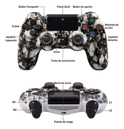 Mando Inalámbricos Compatibles Con Consola De Juegos Y Pc Color Negro