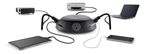 Multicontacto Circular Belkin B2e025-06-blk 4 Ca Y 8 Usb