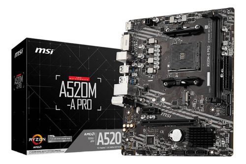 Motherboard Msi A520m-a Pro Amd Ryzen Socket Am4 Ddr4 M-atx