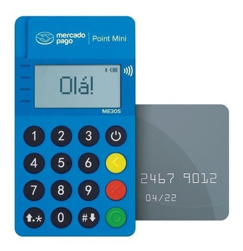 Imagem 2 de 6 de Máquina De Cartão Me30s Point Mini Blue - Envio Imediato