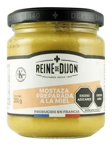 Dijon Mostaza Miel Gourmet 200g. Importada De Francia