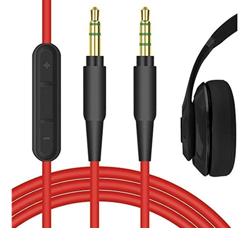 Cable De Audio De Reemplazo Geekria Quickfit Para Beats Solo