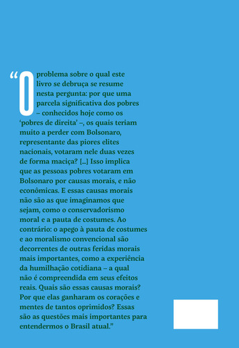 O Pobre De Direita: A Vingança Dos Bastardos, De Jessé Souza., Vol. 1. Editorial Civilização Brasileira, Capa Mole, Edição 1 Em Português, 2024