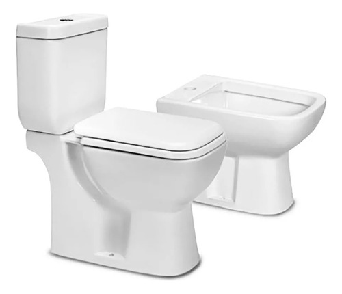 Combo De Baño Amalfi Inodoro + Mochila + Tapa + Bidet 1 O 3