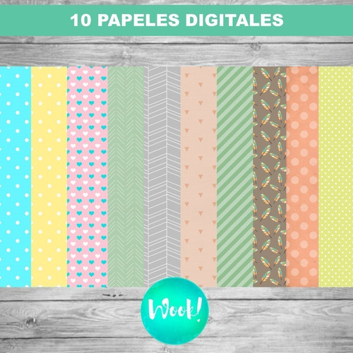 Kit Imprimible Molde Caja Pirámide Editable + Papel Digital