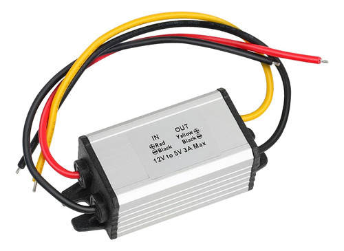 Convertidor Dc 12v A 5v 3a, Regulador De Voltaje Impermeable