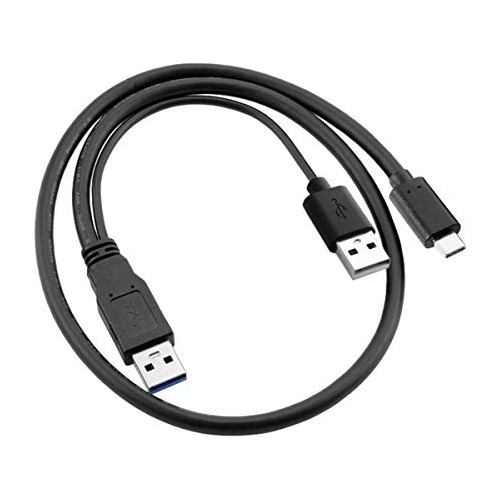 Cablecc Tipo-c Usb-c A Usb 3.0 Hombre &amp; Usb 2.0 Dual Pow