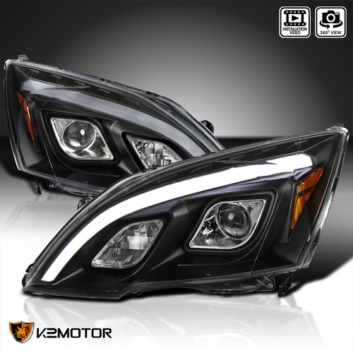 Par Faro Negro Led Honda Cr-v Ex-l 2009 2.4l