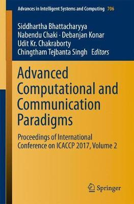 Libro Advanced Computational And Communication Paradigms ...