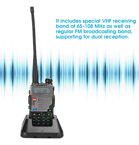 Walkie Talkie Profesional De Doble Banda Para Coche Con Camu